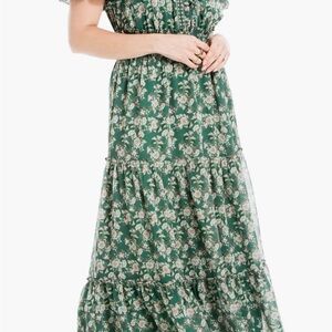 Max Studio smocked maxi dress
